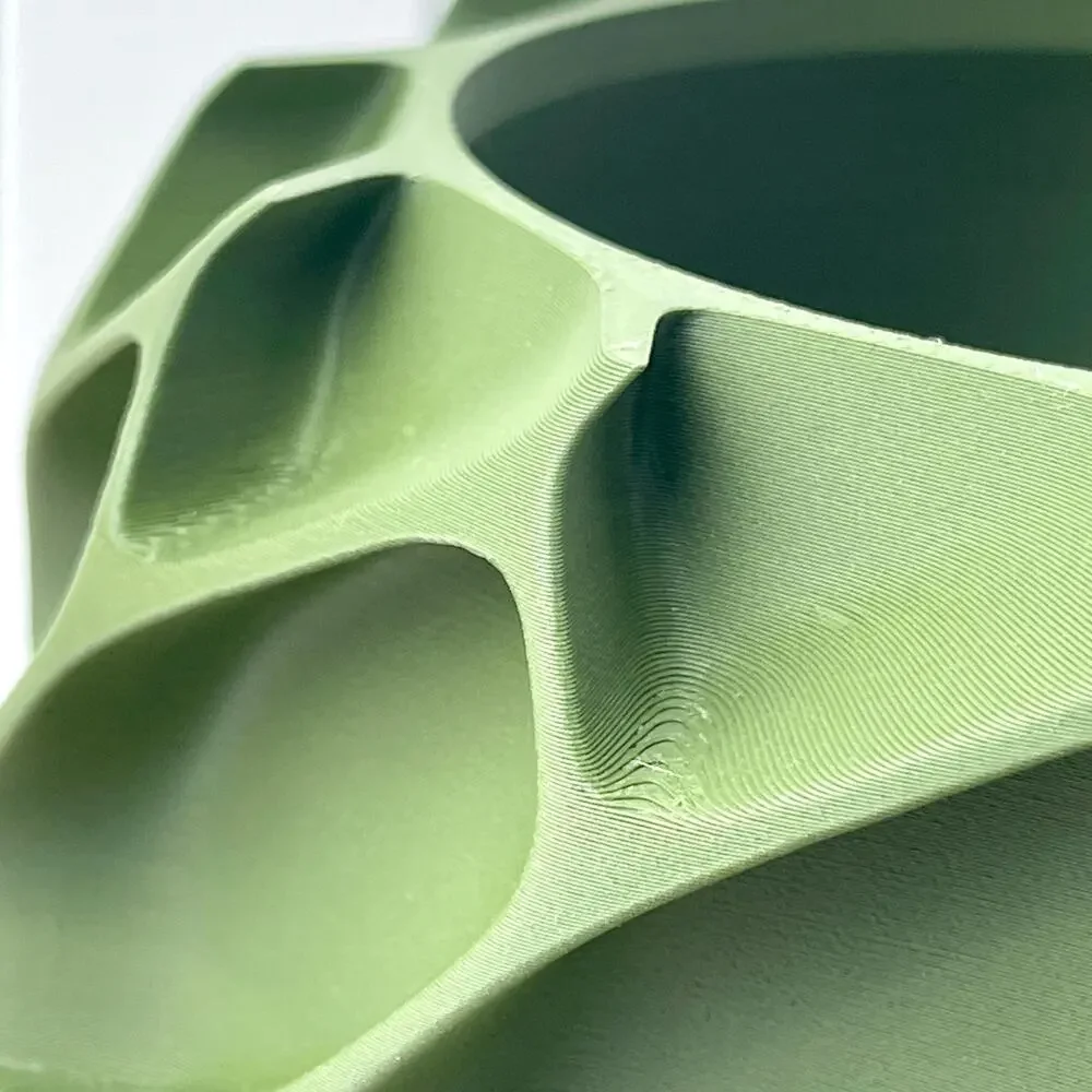 Modern Geometric  Indoor Planter Pot, Exo Planter Pot, Organic Carved Design